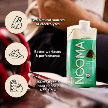 NOOMA - Hydrating Sports Drink - Organic Electrolyte Drink - 0 Added Sugars - 30 Calories & 505mg Electrolytes - Variety Pack -