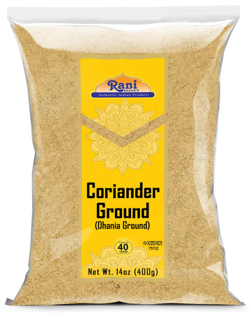 Rani Coriander Ground Powder (Indian Dhania) Spice 14Oz (400G) ~ All Natural | Salt-Free | Vegan | No Colors | Gluten Friendly | Non-Gmo | Indian Origin