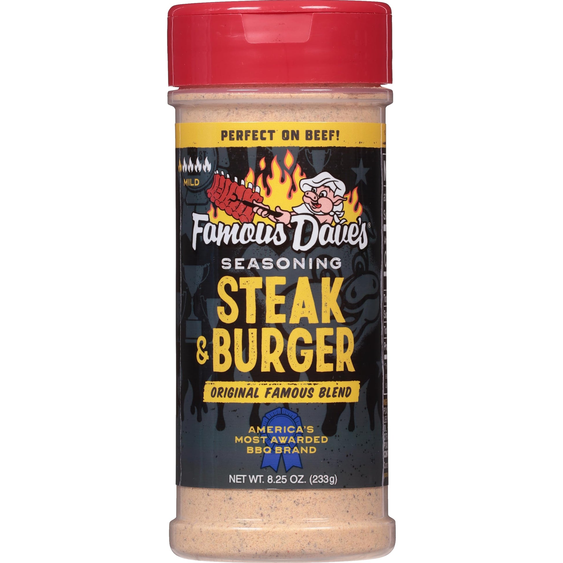 Famous Dave's, Steak and Burger Seasoning, 8.25 Ounce