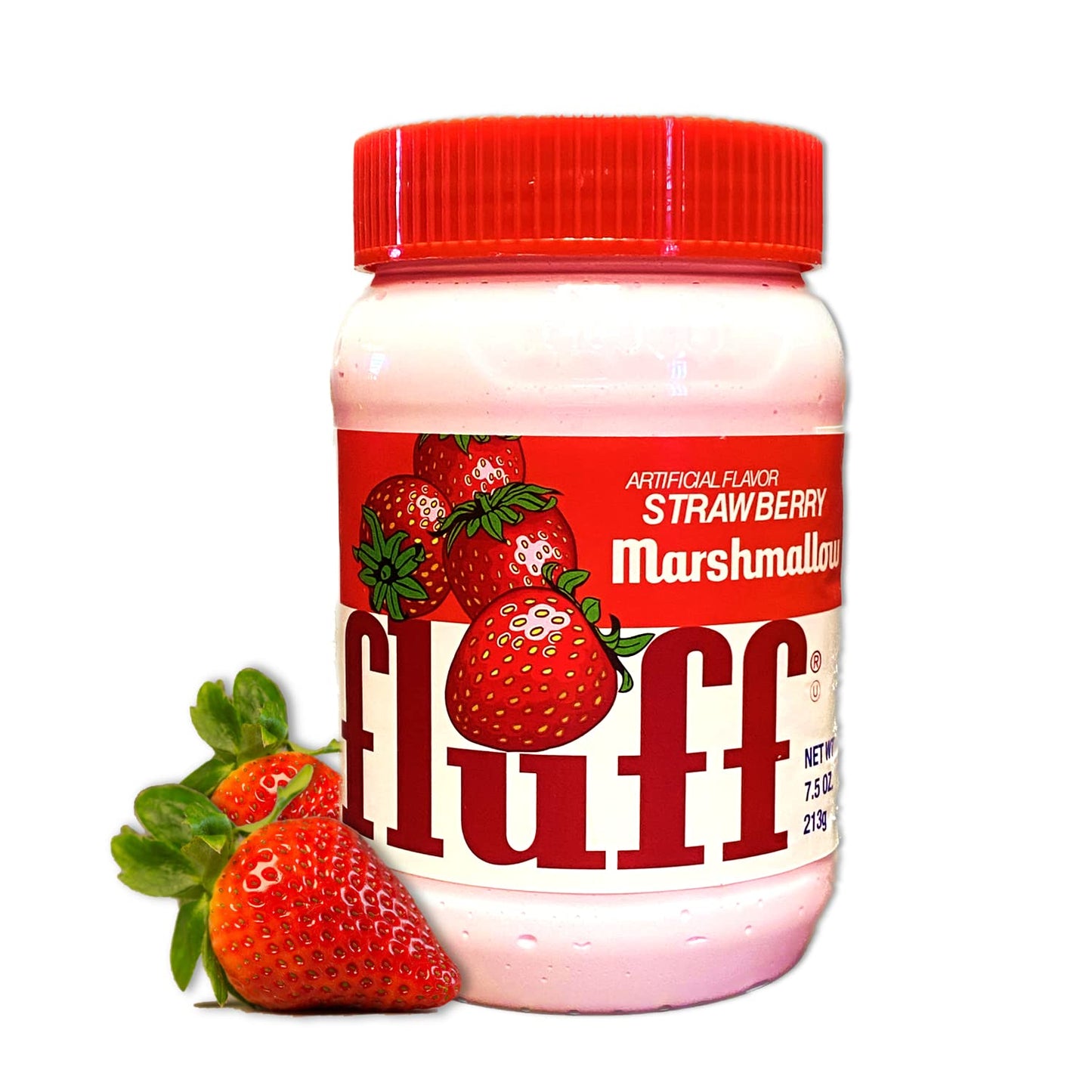 Marshmallow Fluff Traditional Baking Spread and Crme, Gluten Free, No Fat or Cholesterol, Strawberry (Strawberry, 7.5 Ounce (Pac