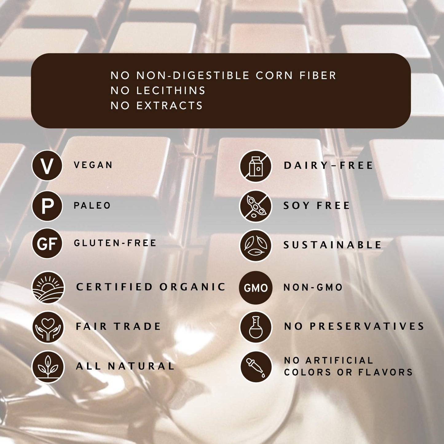 Nibble Chocolate Peru 72% | 3 Pack | Certified Organic | Vegan | 2 Ingredients | Gluten & Soy Free |