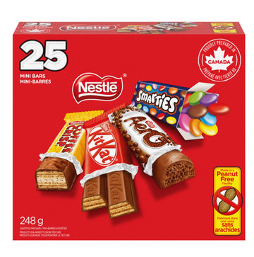 Nestl   Assorted Mini Chocolate Bars, 25Pcs, 248G