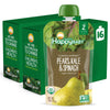 Happy Baby Organics Stage 2 Baby Food Pouches, Gluten Free, Vegan & Healthy Snack, Clearly Crafted Fruit & Veggie Puree, Pears,