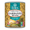 Eden Organic Garbanzo Beans, 29 oz Can, No Salt, Non-GMO, Gluten Free, Vegan, Kosher, U.S. Grown, Heat and Serve, Macrobiotic, C