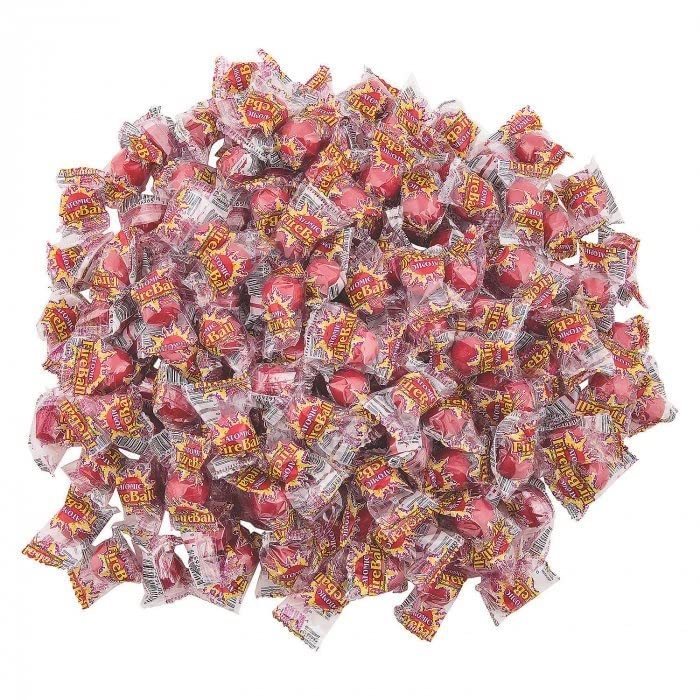 Atomic Fireball Candy - 2 Lb Bag - Individually Wrapped - Queen Jax - Bulk Candy - Red Candy - Hot Jawbreakers - Red Hot Cinnamo