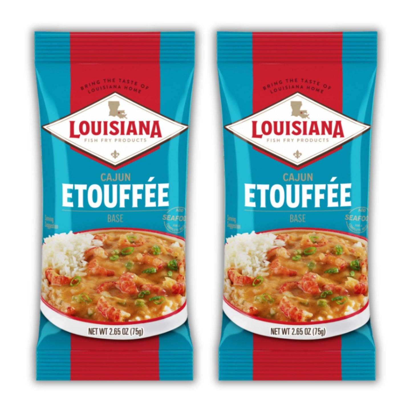 Louisiana Fish Fry Cajun Etouffee Base 2.65 Oz. (Pack Of 2) - Authentic Cajun Etouffee Mix With Onions Bell Peppers Celery & Spices - Easy To Prepare Delicious Etouffee At Home