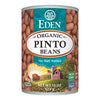 Eden Organic Pinto Beans, 15 oz Can, No Salt, Non-GMO, Gluten Free, Vegan, Kosher, U.S. Grown, Heat and Serve, Macrobiotic, Frij