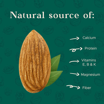 Dry Roasted Almonds Unsalted 64 Oz (4 Lbs) Batch Tested Gluten & Peanut Free | No Oil | Whole | No Ppo | Non-Gmo | No Herbicide