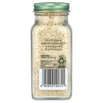 Simply Organic Whole Sesame Seed, Certified Organic | 3.7 Oz | Sesamum Indicum L.