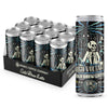 Bones Coffee Company High Voltage Smooth and Sweet Flavored Cold Brew Latte,Medium Roast Iced Coffee in Can,Ready to Drink, 1 Fl