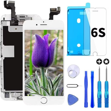 Brinonac For Iphone 6S Screen Replacement White Touch Display Lcd Digitizer Full Assembly With Complete Repair Tools And Screen