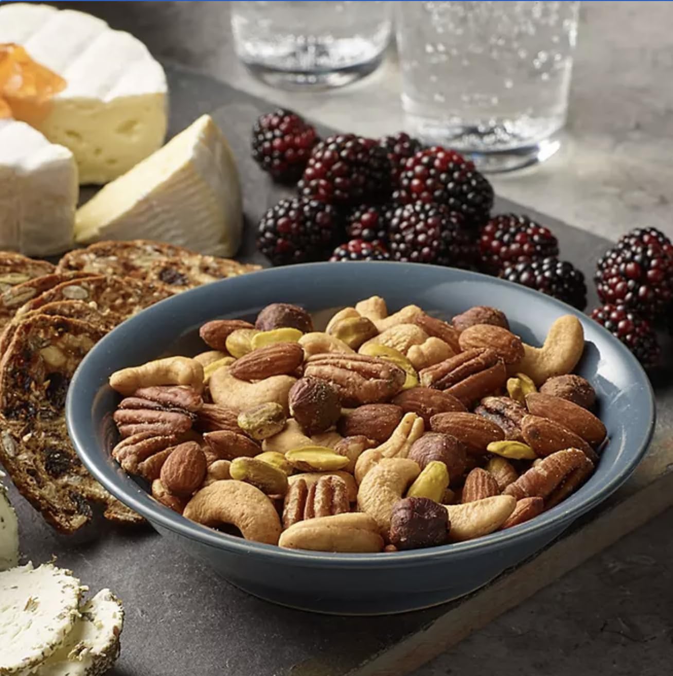 JMSPACK Deluxe Mixed Nuts Trail Mix, Unsalted Nut Mix, 16 Ounce