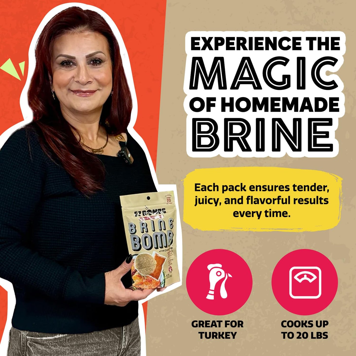 EZ s Garlic Rosemary Brine Seasoning Kit - All-in-One Turkey Brine for Juicy Meat - 5.9 Ounce Pack