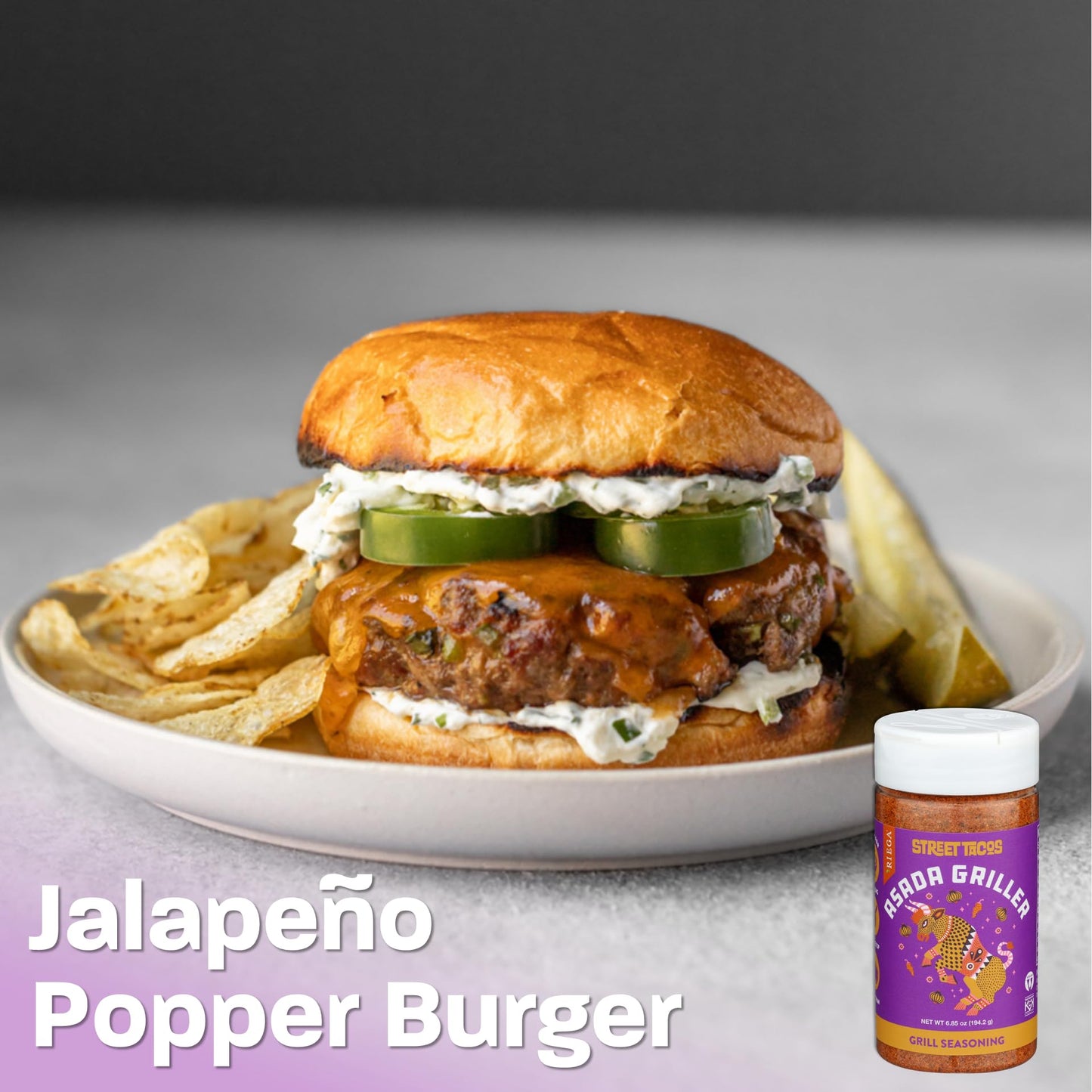 Riega Street Taco Grill Seasoning, Asada, 6.85 Oz (Pack Of 1)