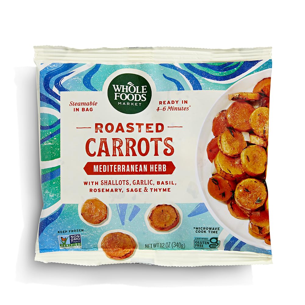 Whole Foods Market, Frozen Carrots Roasted Mediterranean, 12 Ounce