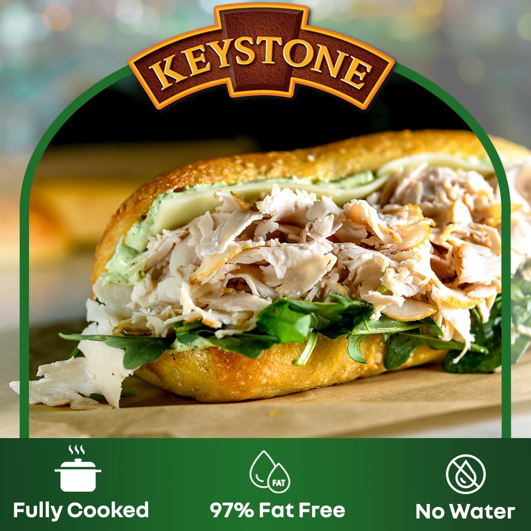 Keystone Meats All Natural Heat and Serve Canned Turkey - 14.5 oz - Fully Cooked and Ready to Eat Canned Meat - All White Meat -