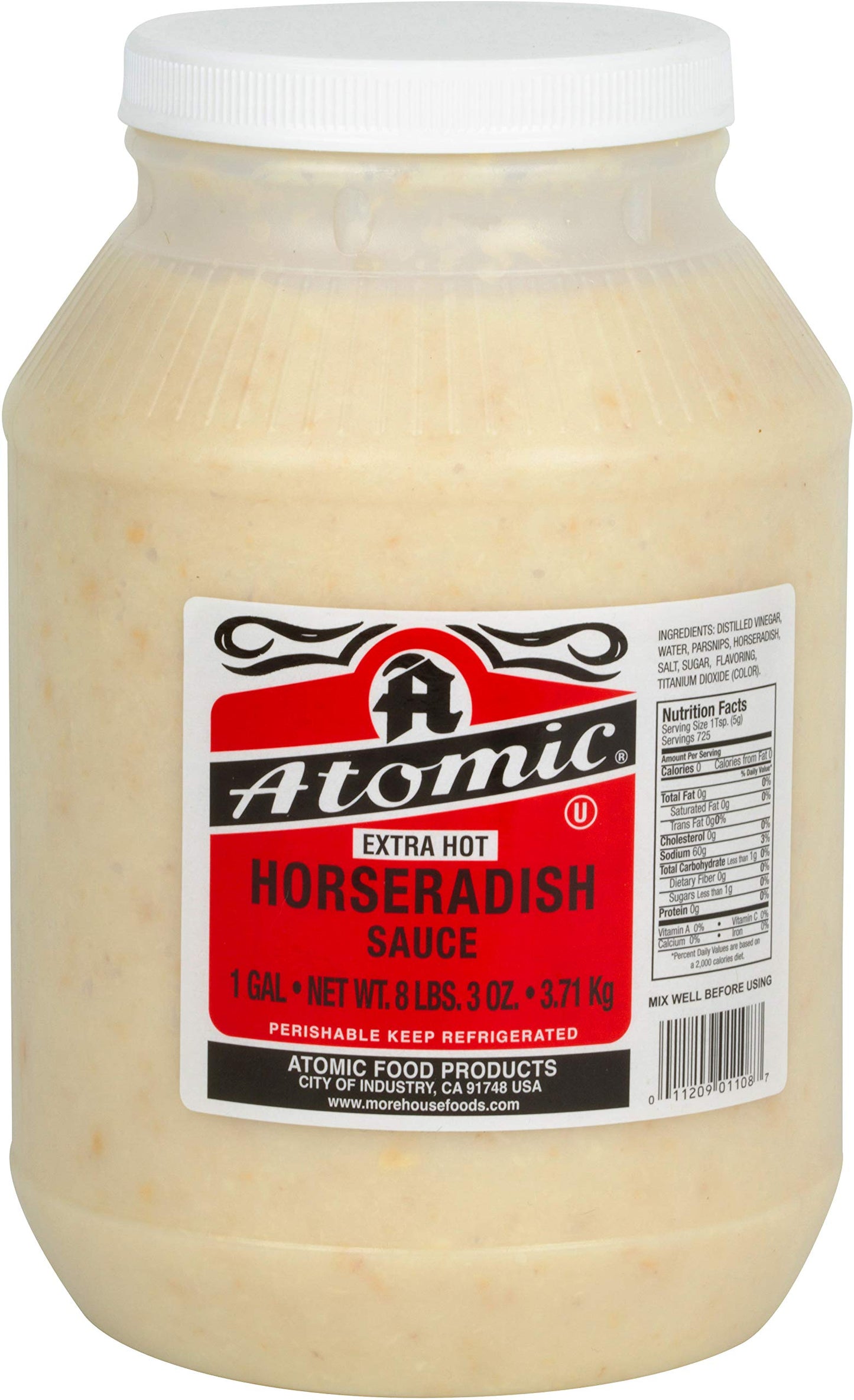 Atomic Horseradish - Extra Hot - 1 Gal - 128 Ozs