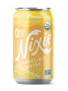Nixie Sparkling Water, Lemon | 12 Fl Oz Cans, 24 Pack | Organic, Vegan, Non-Gmo, Gluten Free, 0 Calories, 0 Sugar, 0 Sodium