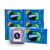 OREO Flavored 4- Pack of Mint Creme Sandwich Cookies, Family Size Pouch 18.12 oz + 1 Freebie by Lavinia Essentials