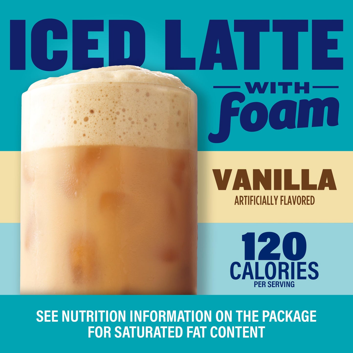 Maxwell House Iced Vanilla Latte With Foam All In One Drink Mix, 5.92 Oz, 6 Packets