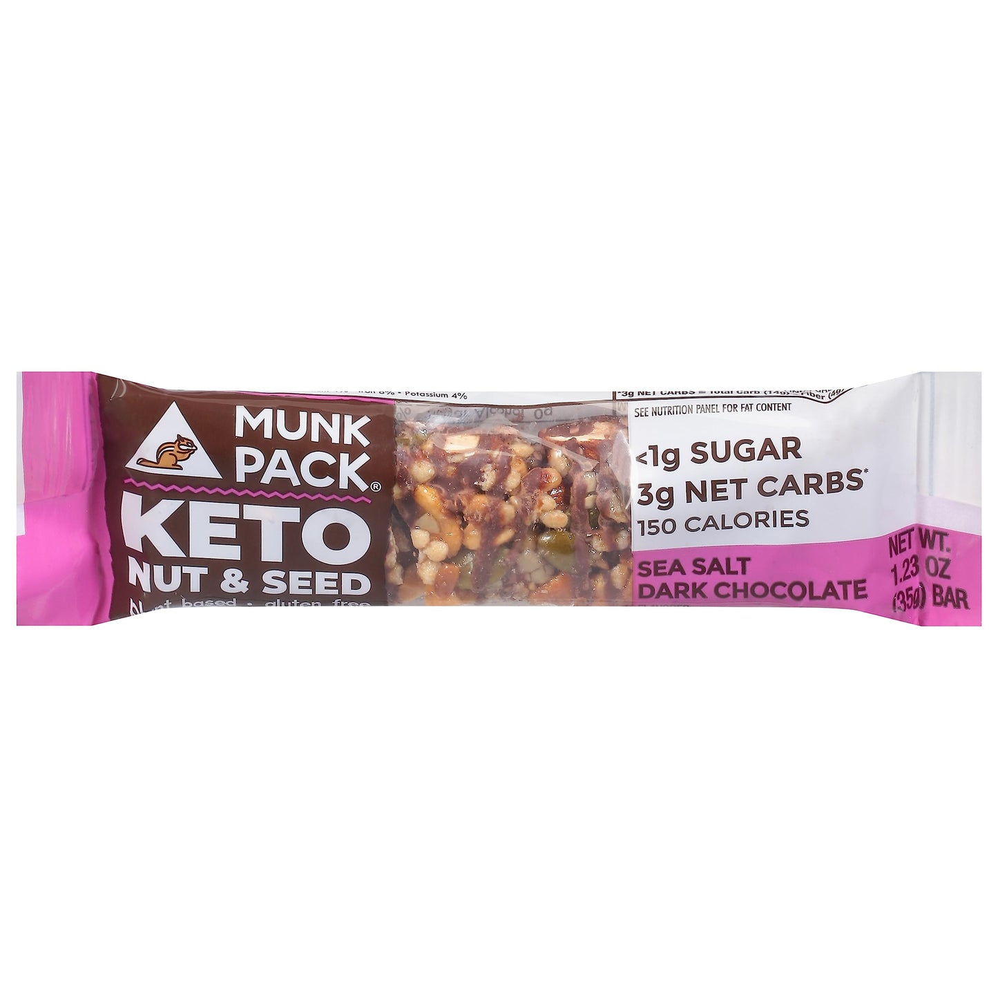 Munk Pack Mini Crispy Wafers, 30% Less Sugar, Milk Chocolate & Sea Salt, 1-Pack (10 Minis)