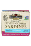 Crown Prince Skinless & Boneless Sardines, 4.37 oz