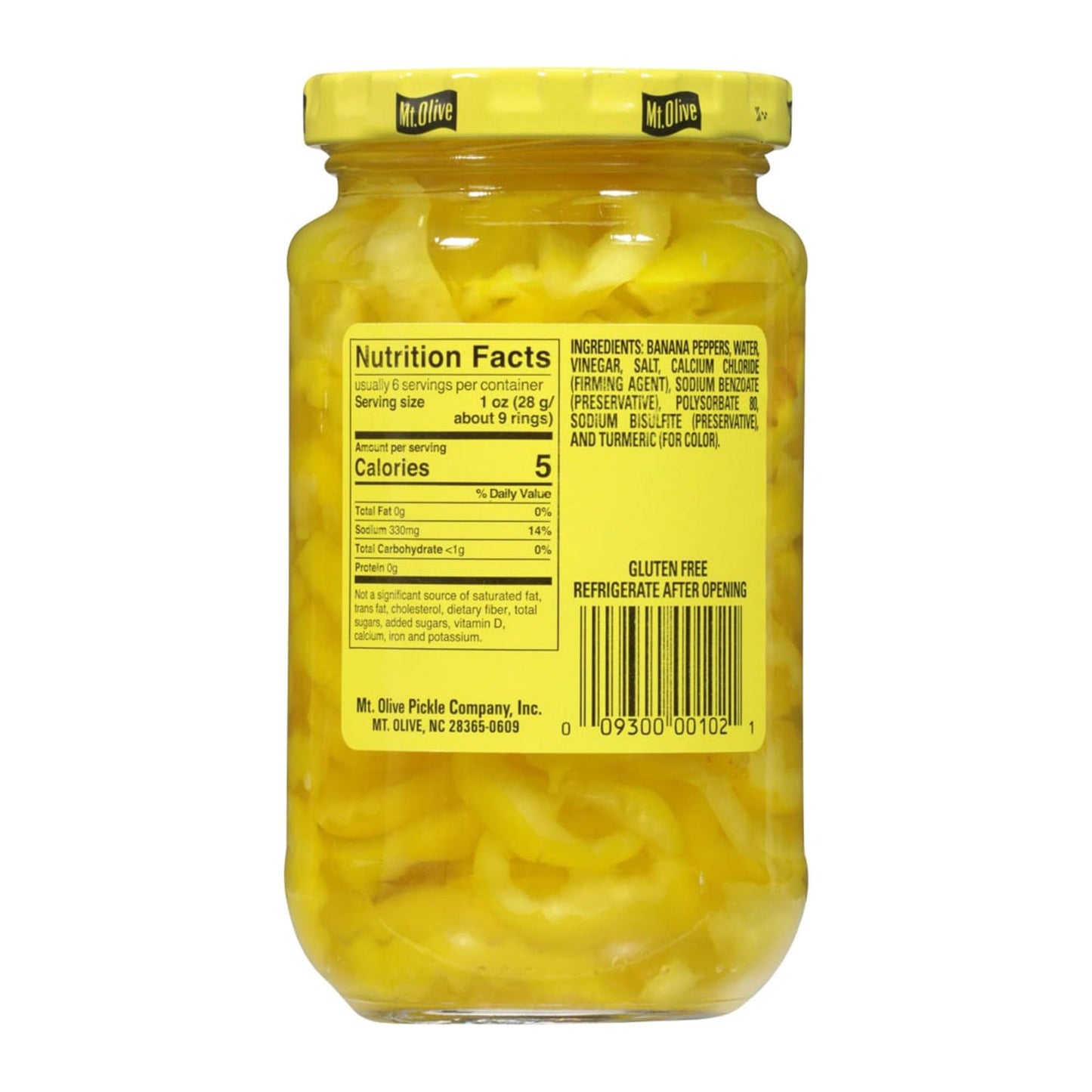 Mt. Olive Mild Banana Pepper Rings - 12 Oz Jar (Pack of 3)