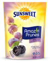 Sunsweet Amazin Prunes, Dried Pitted Bite Size | Gluten Free, Vegan, Low Fat, Unsweetened, Unsulfured, No Added Sugar | Dietary Fiber + Other Natural Minerals | 8 Oz Pouch - 6 Pack