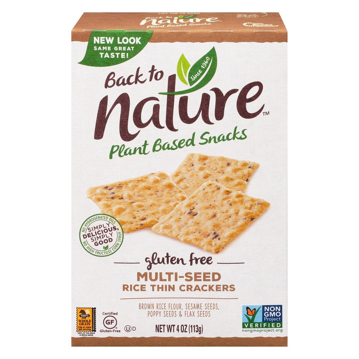 Back To Nature Multi Seed Rice Thin Cracker, 4 Ounce -- 12 Per Case