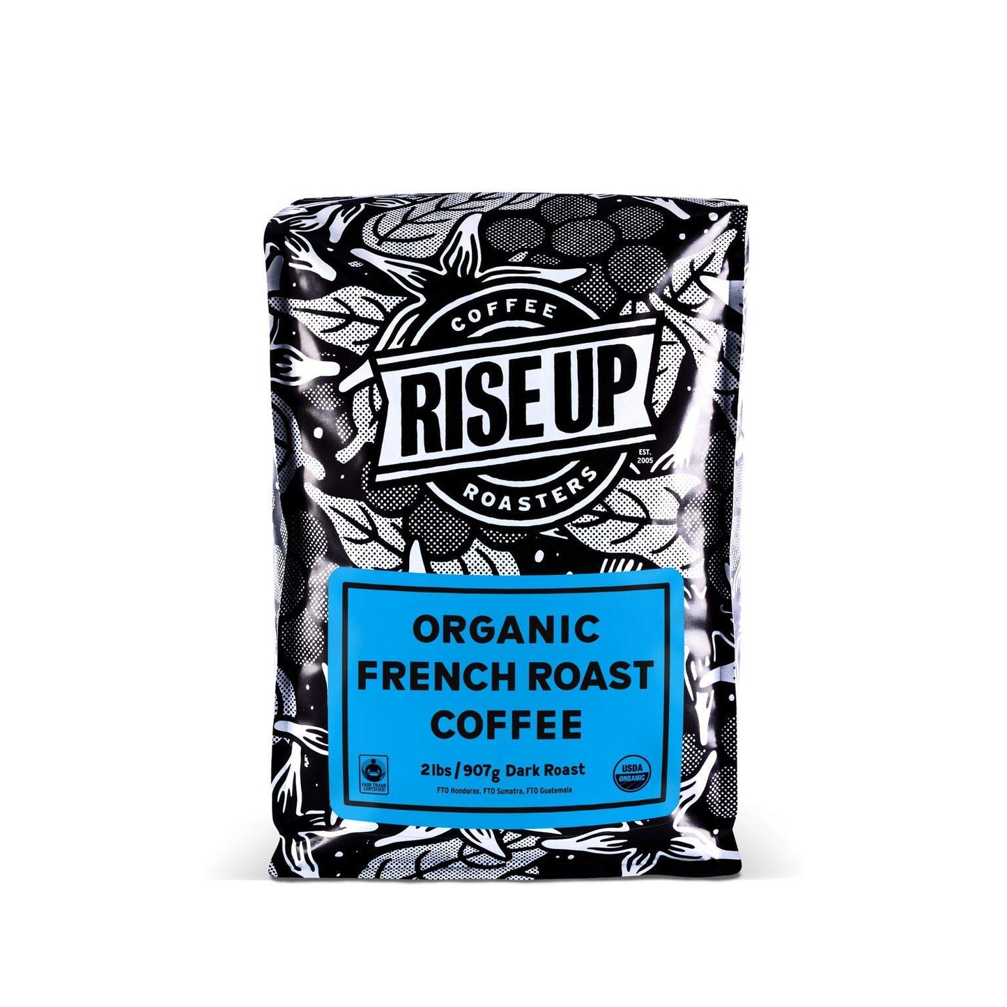 Organic French, Certified Fair Trade Organic Coffee, 2 Pound, Whole Bean (Organic French)