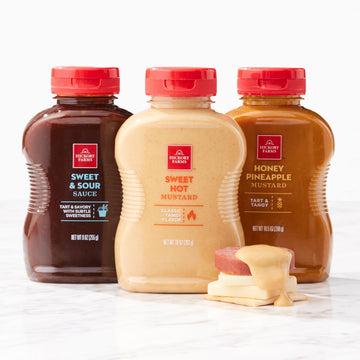 Hickory Farms Condiment Sampler | Gourmet Mustard Variety Pack - 3 Pack | Great For Snacking, Dipping, Recipes, Glazes, And Char