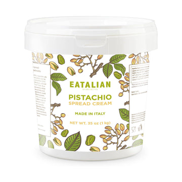 EATALIAN by AMZ BETTER Pistachio Cream, 35,27oz/1000 g, Delicious Spreadable with a Sweet and Unique Taste, Ideal on Bread and w