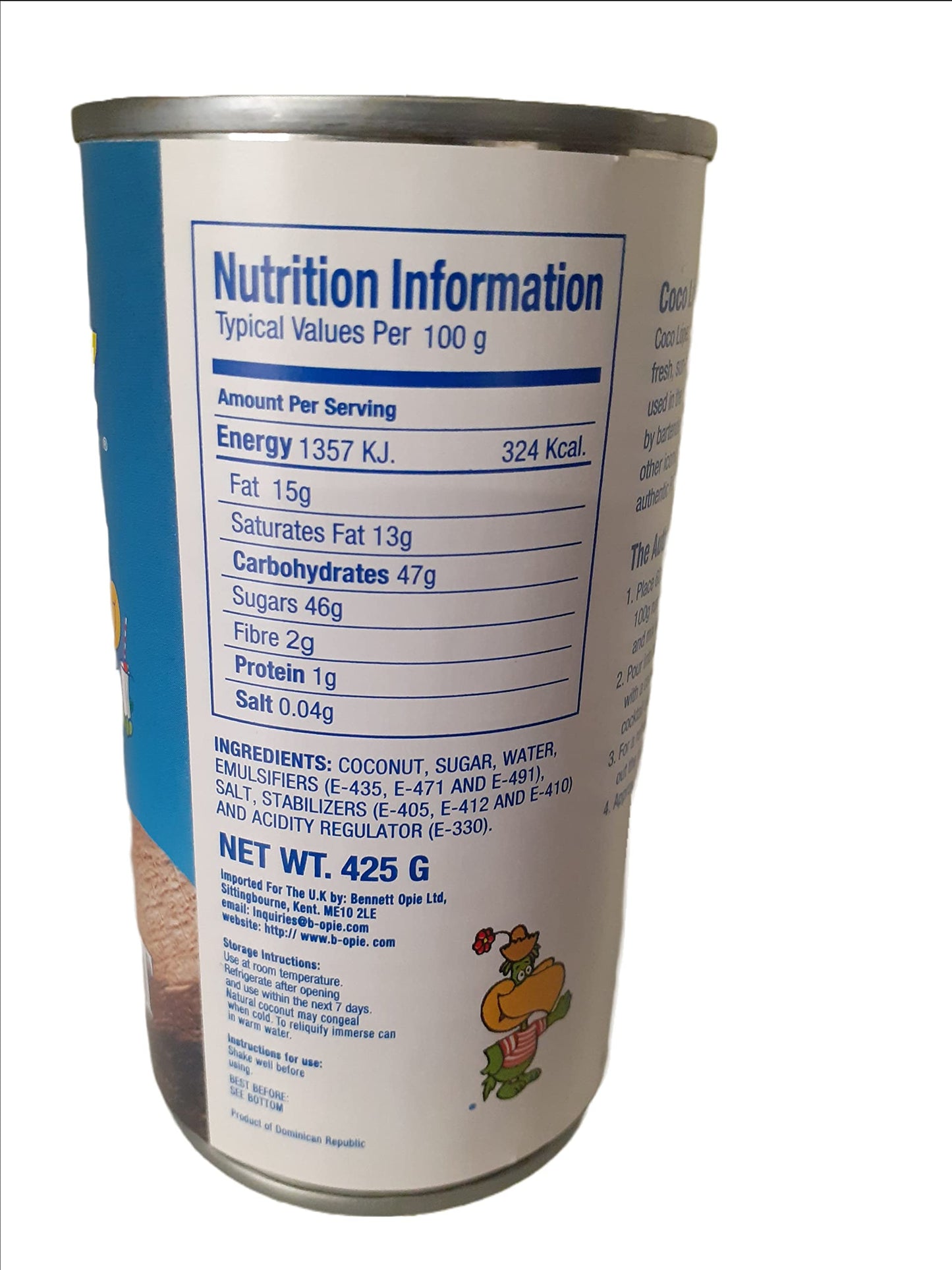 Coco Lopez Real Cream Of Coconut - Case Of 24 - 15 Fl Oz.