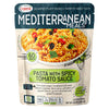 Mediterranean, Ready to Eat Pasta with Spicy Tomato Sauce, Plant Based, Vegan, No Preservatives, No Colorants, No Artificial Fla