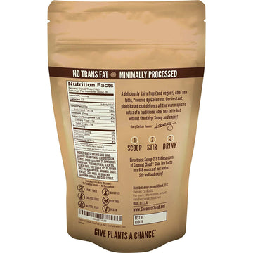 Coconut Cloud Vegan Spiced Chai Tea Latte - Lightly Sweetened, Dairy Free, Gluten Free, 16 oz