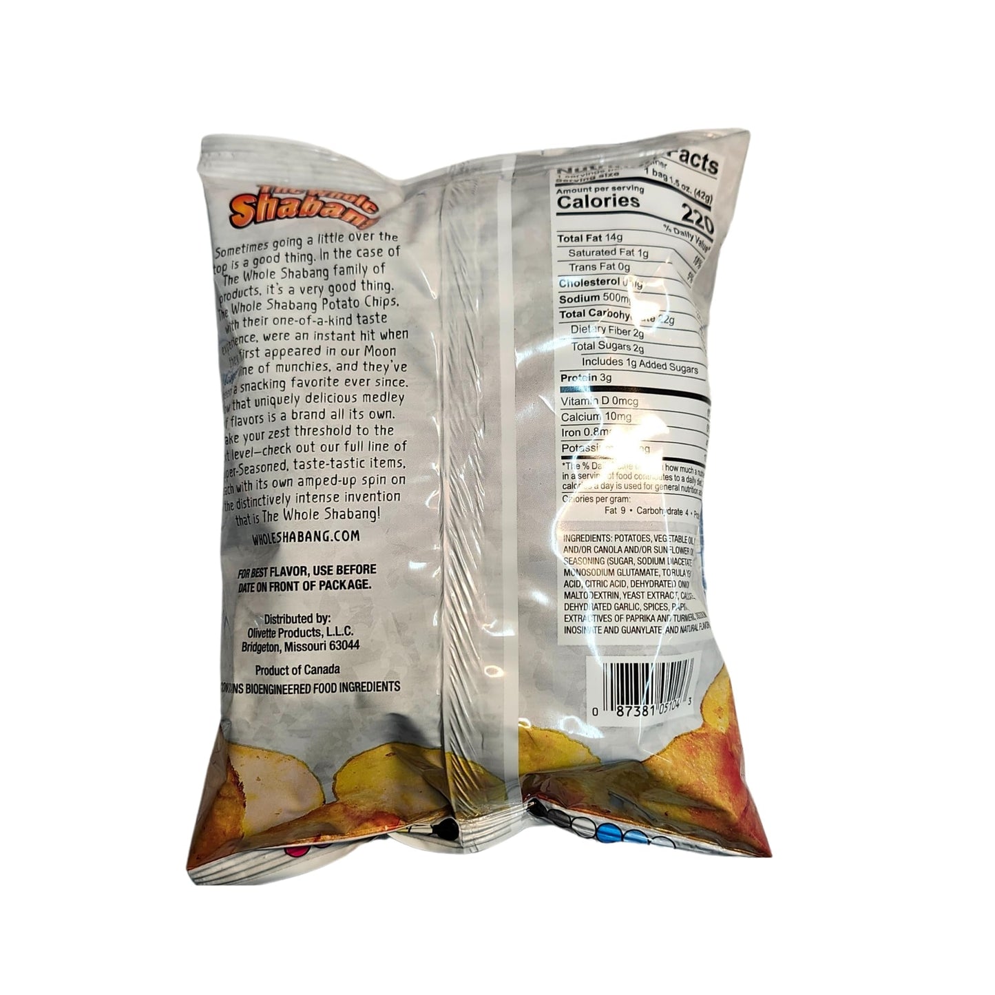 Generic Whole Shabang Potato Chips, Original Flavor, 1.5 oz (12 Pack), Crunchy Snack, Perfect for Parties and Gatherings