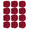 Confect Edible Deep Burgundy Rose Toppers - Edible Roses for Cake & Cupcake Decorations, Perfect for Weddings & Special Occasion