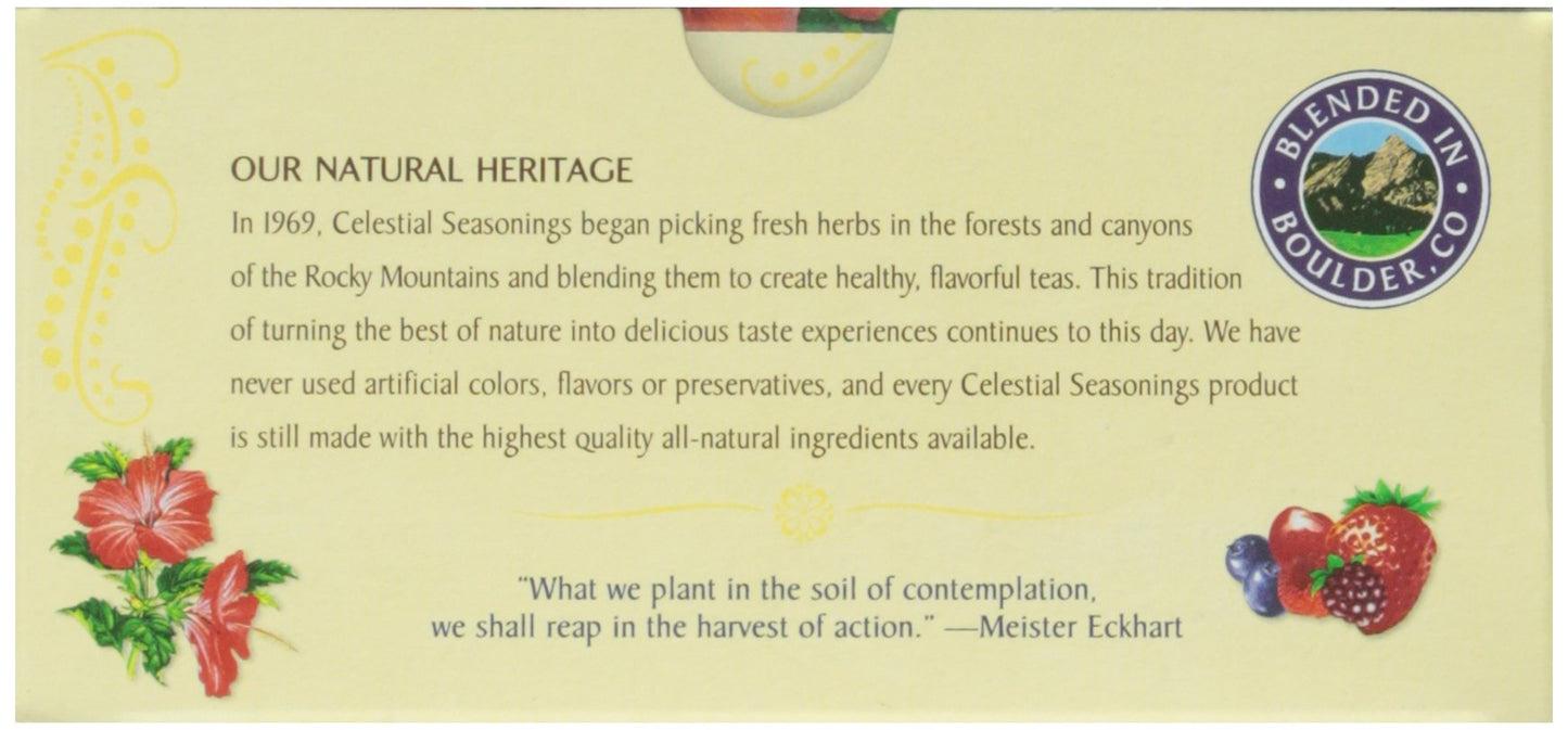 Celestial Seasonings, Tea, Wild Berry Zinger, 20 Ct