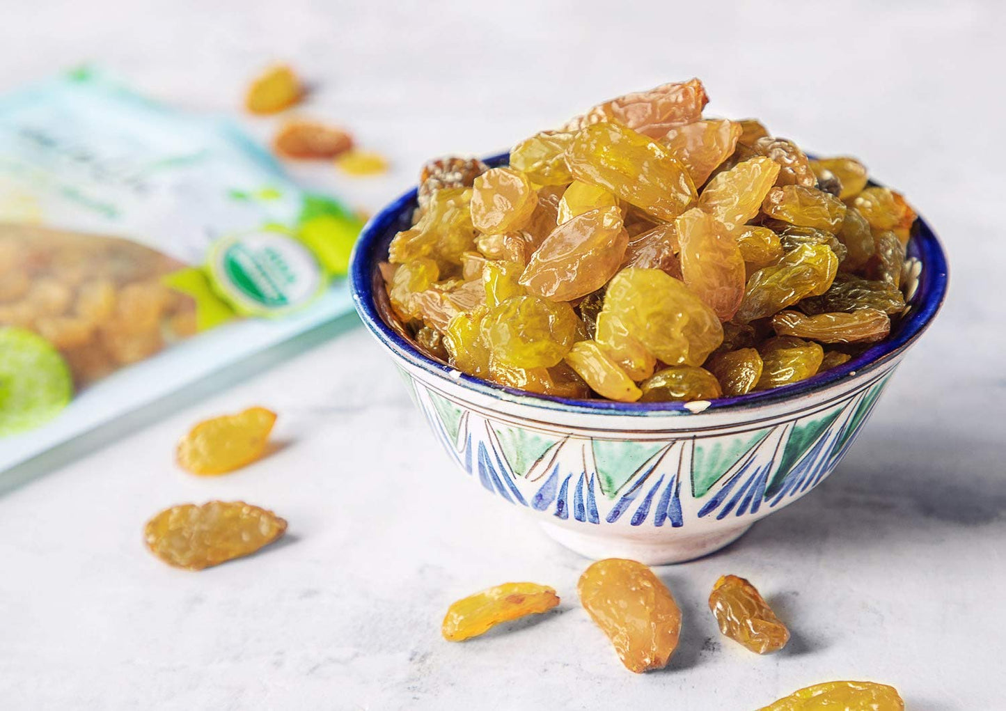 Food To Live California Jumbo Golden Raisins, 8 Pounds - Seedless, Sun-Dried, No Added Oil, No Added Sugar, Kosher, Vegan, Raw,