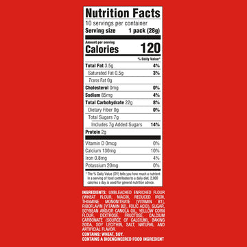 BARNUMS Original Animal Crackers, Kids Snacks, 10 Snack Packs (Pack of 2)