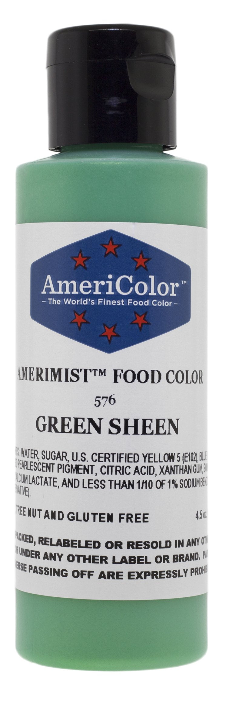 Americolor Amerimist Airbrush Color 4.5 Ounce, Green Pearl Sheen