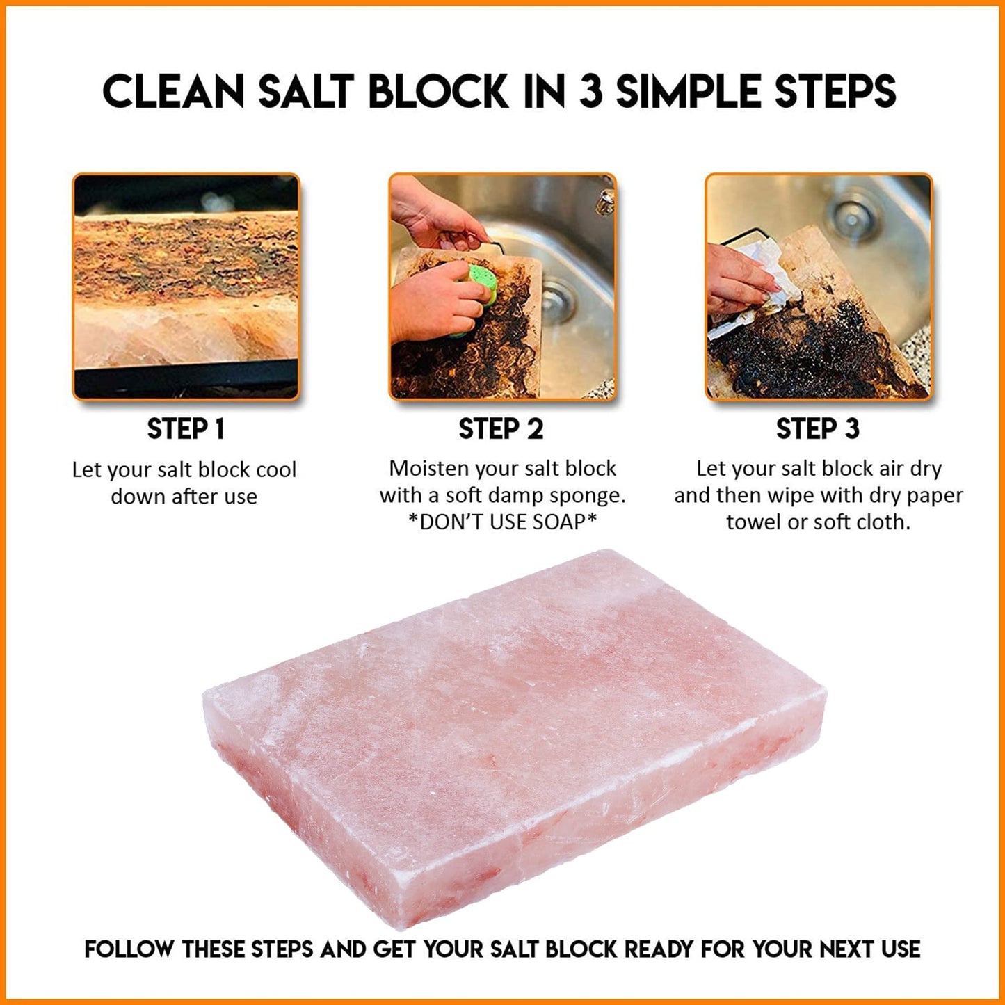 OULLYY Himalayan Salt Plate Set, 12 x 8 x 1.6, Pink, Includes Holder for Grilling, Searing, Chilling, Cutting, and Serving
