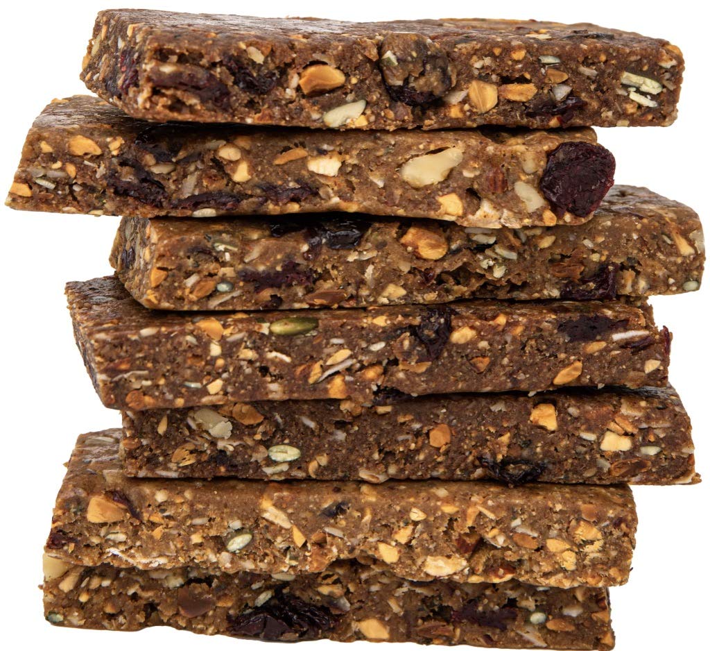 Patter Bar Energy Bars - Gluten Free, Vegan, 100% Whole Foods, 12-Pack
