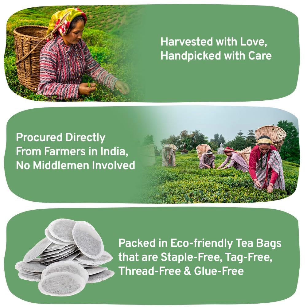 Handpick, Irish Breakfast Black Tea Bags (100 Count) Gluten-Free, Non-Gmo | Strong, Robust & Bold Flavor | Round Eco-Conscious T