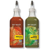 Sky Valley Sriracha Sauce Bundle (Green and Red Sriracha Sauce) - Hot Sauce, Lime, Red Jalapeno Peppers, Vegan, Gluten Free, Non