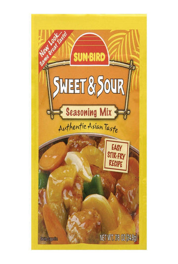 Sunbird Sweet and Sour Seasoning Mix .87 Ounce (4 Pack)