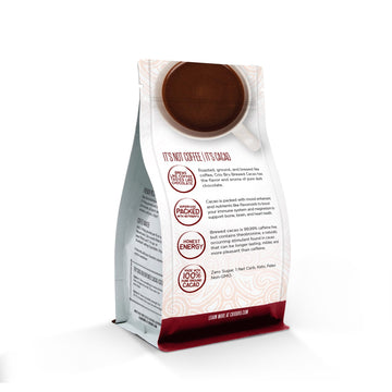 Crio Bru Brewed Cacao Uber Dark Spanish Roast Coffee Alternative 100 Percent Pure Cacao Beans 99 Caffeine Free 10 Ounce Non Organic