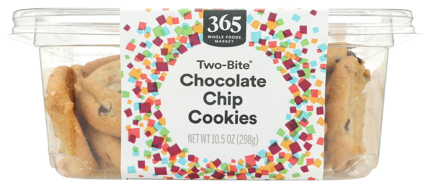 365 Everyday Value, Two-bite Chocolate Chip Cookies, 10.5 OZ (Frozen)