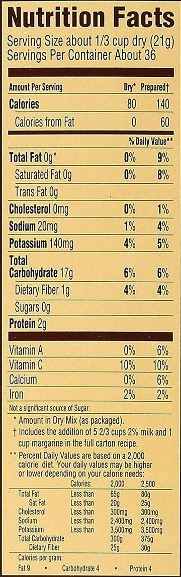 Hungry Jack Instant Mashed Potatoes 26.7 Oz (Pack Of 6)