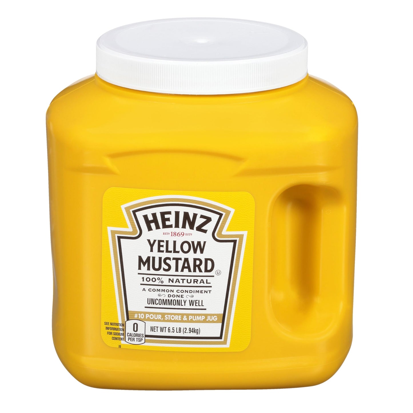 Heinz Yellow Mustard Jug 6.5 Pound (6lb Jugs, Pack of 6)